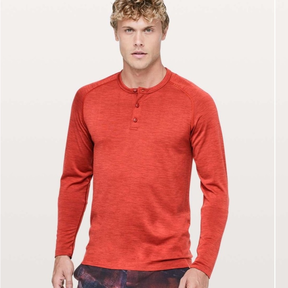 Lululemon Metal Vent‎ Tech Long Sleeve Henley Shirt
